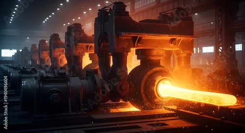 Hot Steel Sheet Rolling Process Using Industrial Machinery