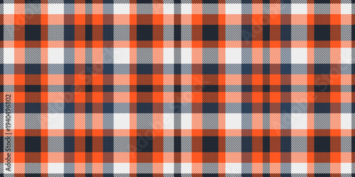 Layered fabric textile seamless, pop background texture plaid. Effect check vector tartan pattern in red and white colors.