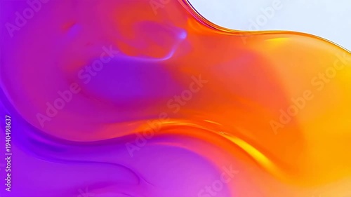 Abstract colorful flowing shapes