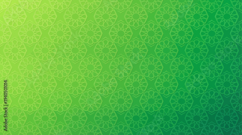 Green gradient background with pattern transitions smoothly
