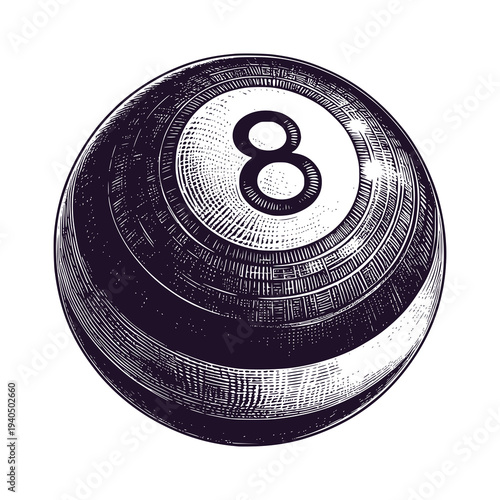 billiard ball number eight