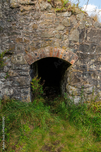 Tunnel at the Ruins of Hafna Lead mine Gwydir Forest Betws Y Coed