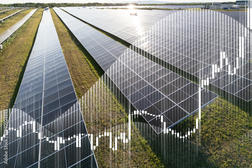 Wallpaper Mural Growing data infographic with solar panels in the background Torontodigital.ca