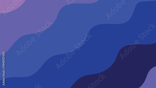 Modern Abstract Geometric Vector Background with Elegant Blue and Gold Gradient Waves, Luxury Minimalist Line Art Composition for Corporate Branding and Web Design