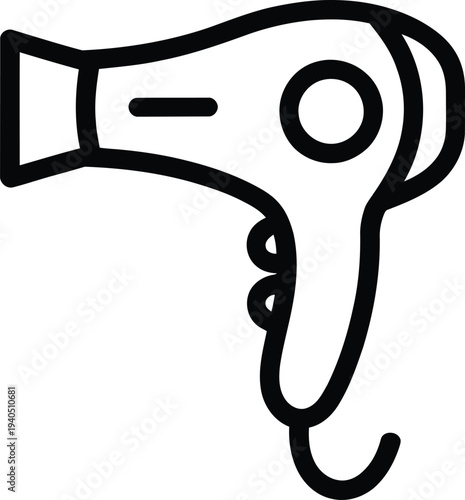 Vector hair dryer icon
