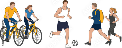 Emergency Medical Team Transporting Patient to Ambulance with Stretcher for Hospital Rescue and Healthcare Vector Illustration