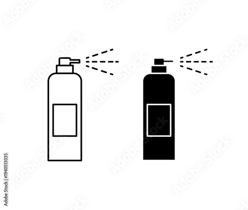 Air freshener icon with editable stroke. Black solid icons