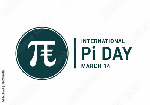 International pi day march 14 logo