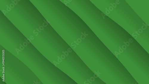 Abstract green wavy motion background with soft diagonal fluid curves. gradient effect.