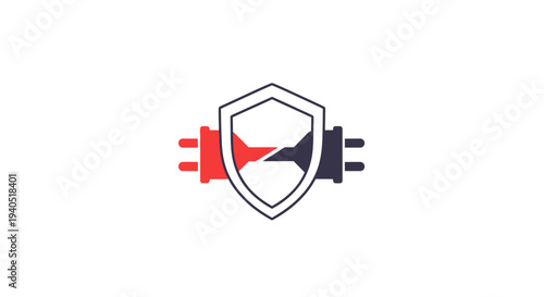 Free Download Shield logo with abstract speed lines. - GFXLoad