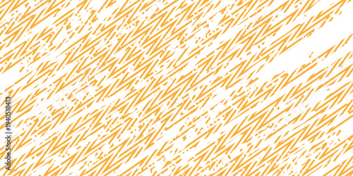 Yellow instant noodle, pasta and spaghetti texture with geometric wavy lines. Ramen, pasta vector pattern. Background abstract food illustration