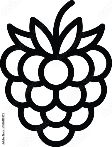 Vector blackberry icon