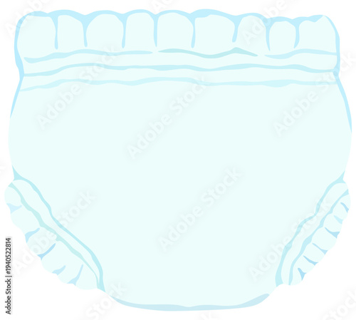 パンツタイプのおむつのイラスト ベクター素材
