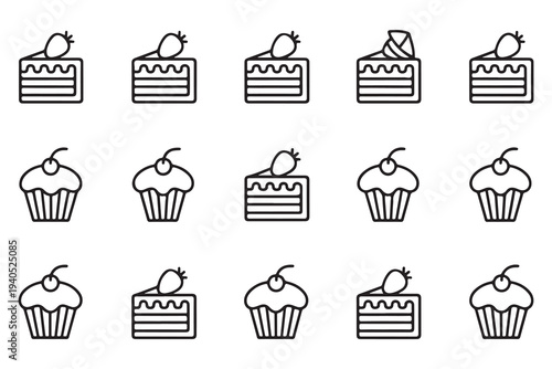 Set of four stylized shark skeleton icons, featuring various poses and tooth designs, rendered in a clean black and white vector graphic style, ideal for marine biology or Halloween themes.