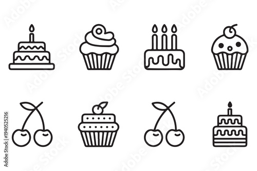 Professional sea animal icon collection with sharks dolphins and jellyfish silhouettes