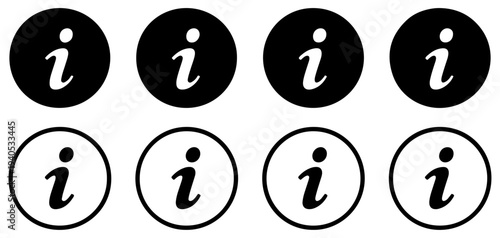 information info guidance icon set