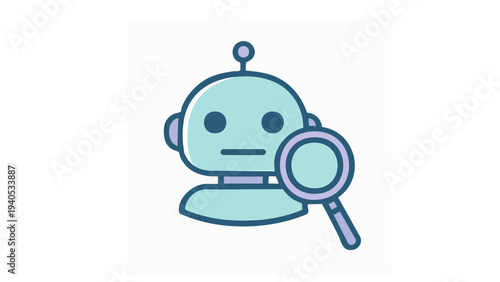 AI Tax Assistant and Smart Financial Agent Bot Icon