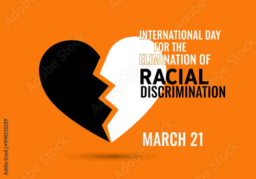 International day for elimination of racial discrimination heart graphic