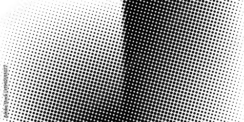 Set of halftone dots gradient pattern texture isolated on white background. Straight dotted spots using halftone circle dot raster texture. Vector blot half tone collection.
