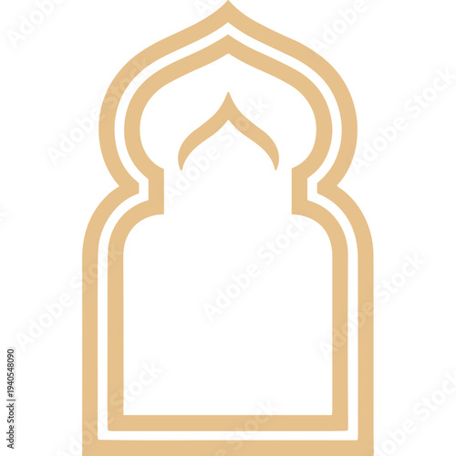 Architectural Archway: A minimalist line drawing depicts the elegant contours of an arched doorway, evoking a sense of historical grandeur and architectural design.