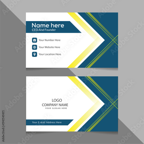 Creative and corporate Clean and Simple Business card design