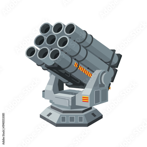 Modern Rocket Launcher System, Military Weapon, Artillery, Combat Technology