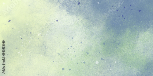 Hand drawn abstract background soft green gradients watercolor pastel design. Watercolor paper background. Abstract Painted Illustration. Brush stroked painting. 