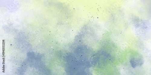 Hand drawn abstract background soft green gradients watercolor pastel design. Watercolor paper background. Abstract Painted Illustration. Brush stroked painting. 