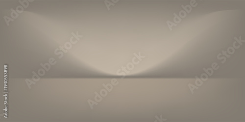 Empty grey studio background. Limbo dark bg. Product studio room. Limbo dark background. Abstract 3d backdrop for presentation. Minimal wall scene. Showcase, promotion display. Vector illustration