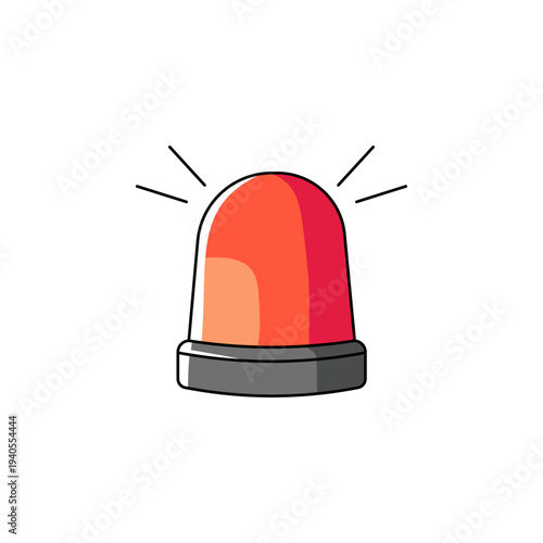 Emergency Siren icon Vector illustration