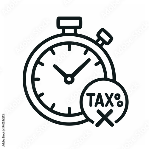 Overtime Tax Exemption and Pay Savings Icon