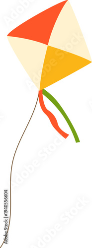 Kite Baisakhi Day Illustration. Vector isolated