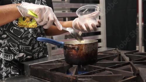 Melting butter