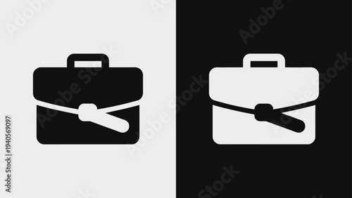 vector illustration of a briefcase