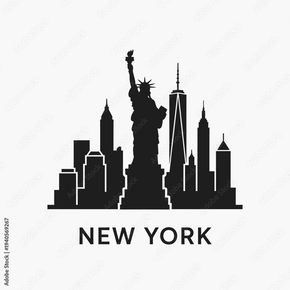 Fototapeta premium new york city skyline