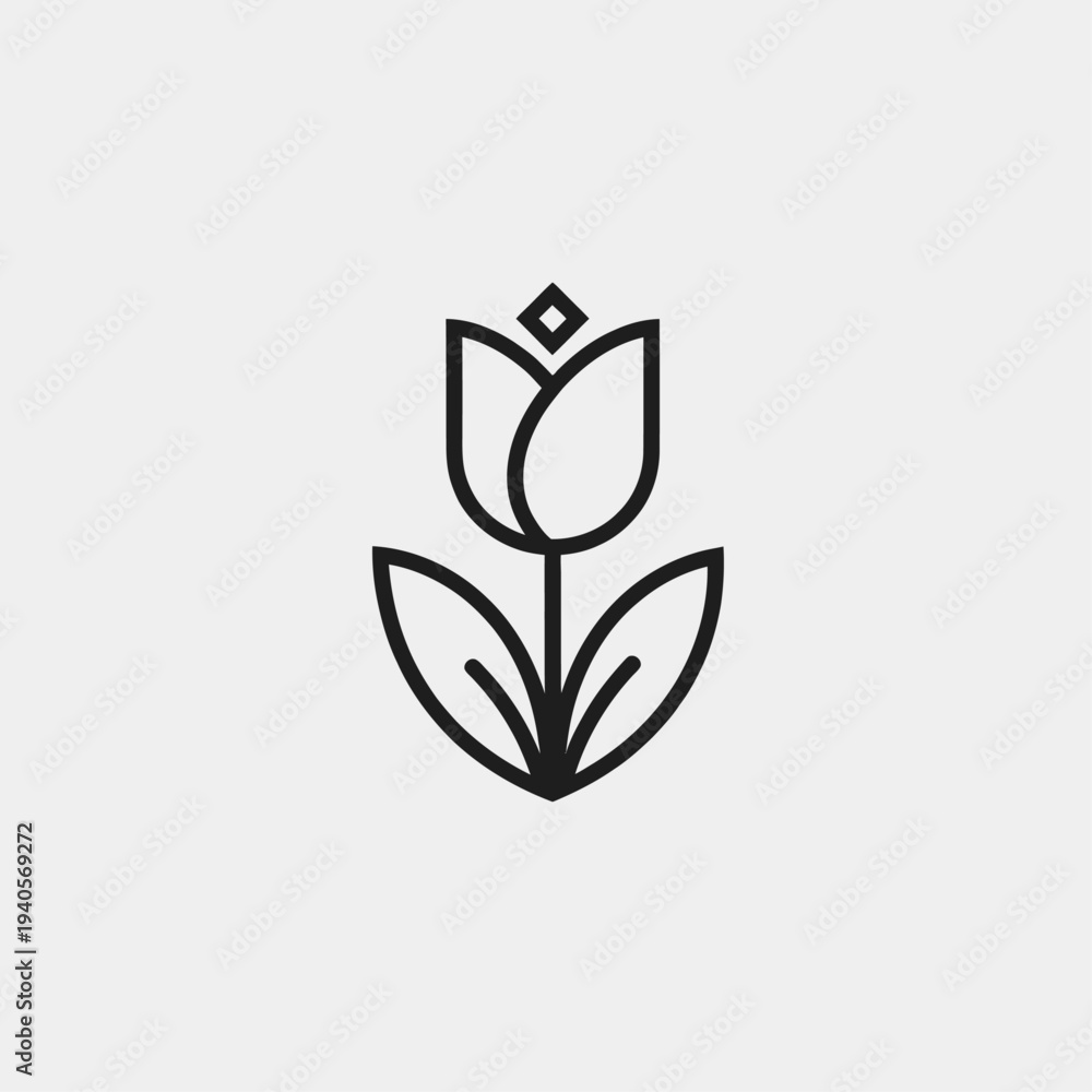 Fototapeta premium vector illustration of a green leaf