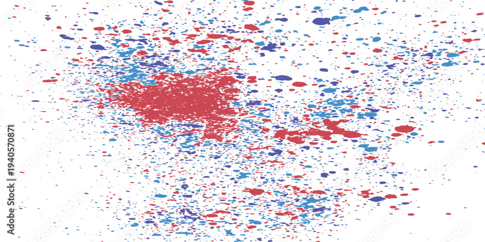 Fototapeta premium Two color ink splash background