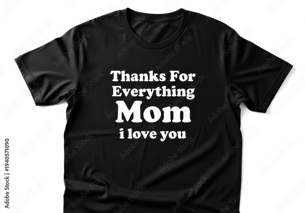 Naklejka premium T shirt with heartfelt message for mother