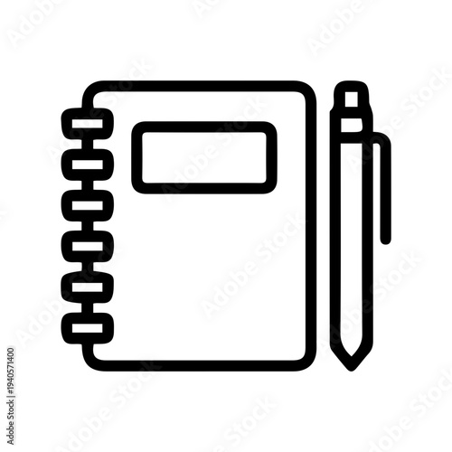 Notebook and Pen Icon