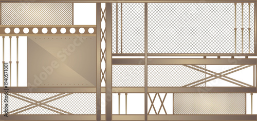 Design of industrial metal structure