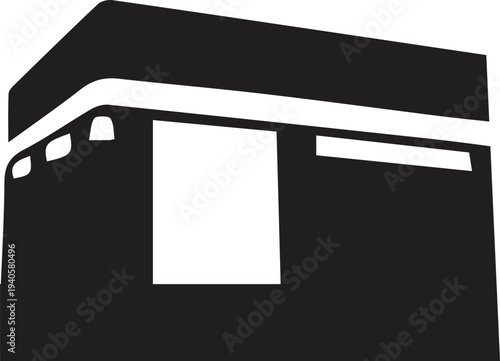 Islamic Mosque, Kaaba and Minaret Vector Illustration – Ramadan and Eid Islamic Architecture Design