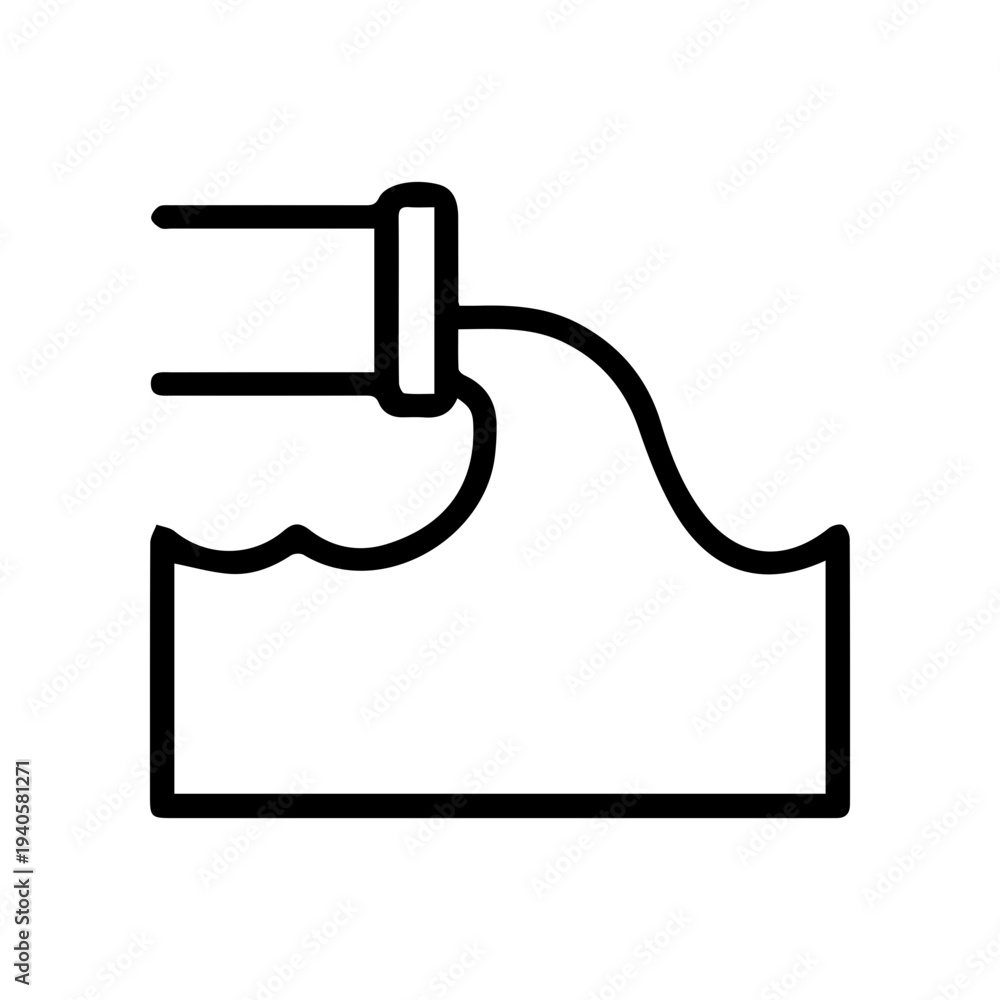 Obraz premium Pipe discharging water