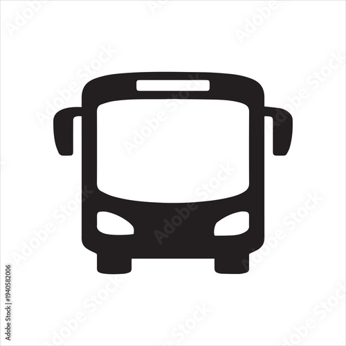 Bus icon on white background.