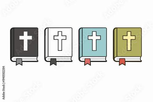 Four Books With Crosses