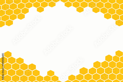 Simple Yellow Honeycomb Design
