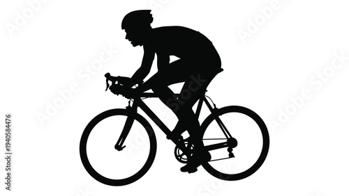 A person riding a bicycle