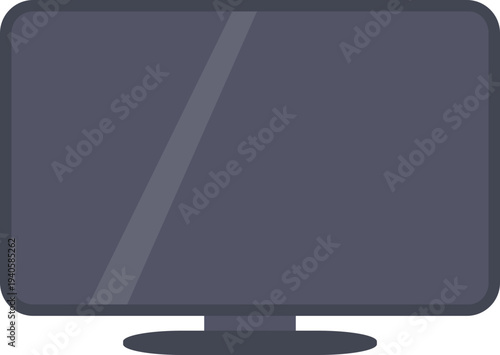 Blank Computer Monitor Display Screen Isolated on White Background