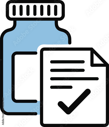 Medication prescription illustration