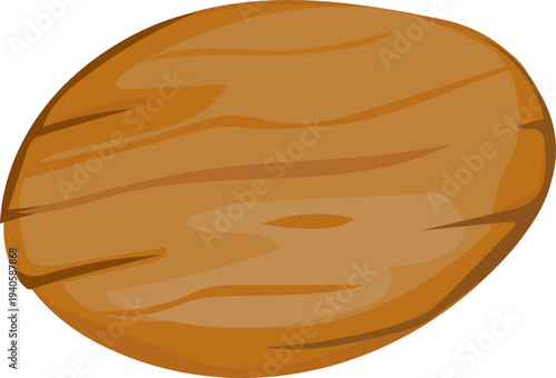 Oval Timber Slice Badge