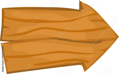 Large Pointing Wood Arrow